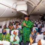 Lagos sends pilgrims arrive Madinah airport as Saudi Hajj journey begins at King AbdulAzeez International Airport in Saudi Arabia