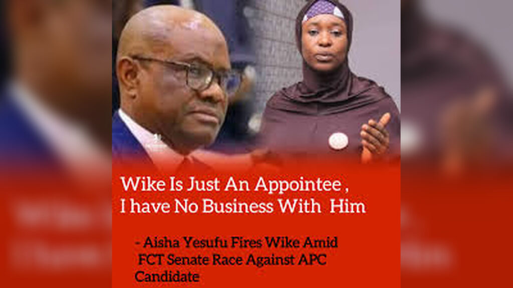 Aisha Yesufu Fires Back in Abuja After Nyesom Wike Attacks Her Failed Senate Ambition, Escalating Heated Political War of Words in Nigeria