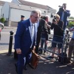 Prosecutors present allegations against Jeffrey Donaldson in Newry court hearing in Northern Ireland