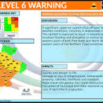 South African Weather Service Warns Cut Off Low System Brings Flood Risk Across Western Cape and Eastern Cape in South Africa
