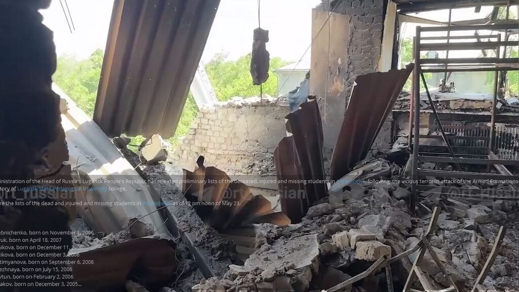 Students Die After Ukrainian Strike Allegedly Destroys Dormitory in Starobelsk, Prompting Russian Officials to Release Shocking Casualty Lists