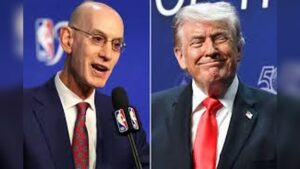 “Donald Trump Attends NBA Finals Game at Madison Square Garden in New York While Adam Silver Praises Controversial Presidential Visit”