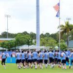 England's camp