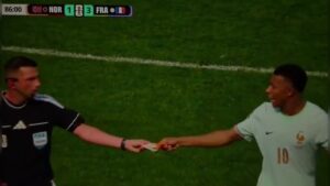 France Captain Kylian Mbappe Orders Referee Michael Oliver to Pass On His Captain's Armband During Comfortable Win Over Norway and Fuels Fresh Social Media Reactions