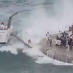 Amalfi Coast Holiday Nightmare Unfolds as Overcrowded Harbour Turns Into Scene of Panic Amid Violent Waves