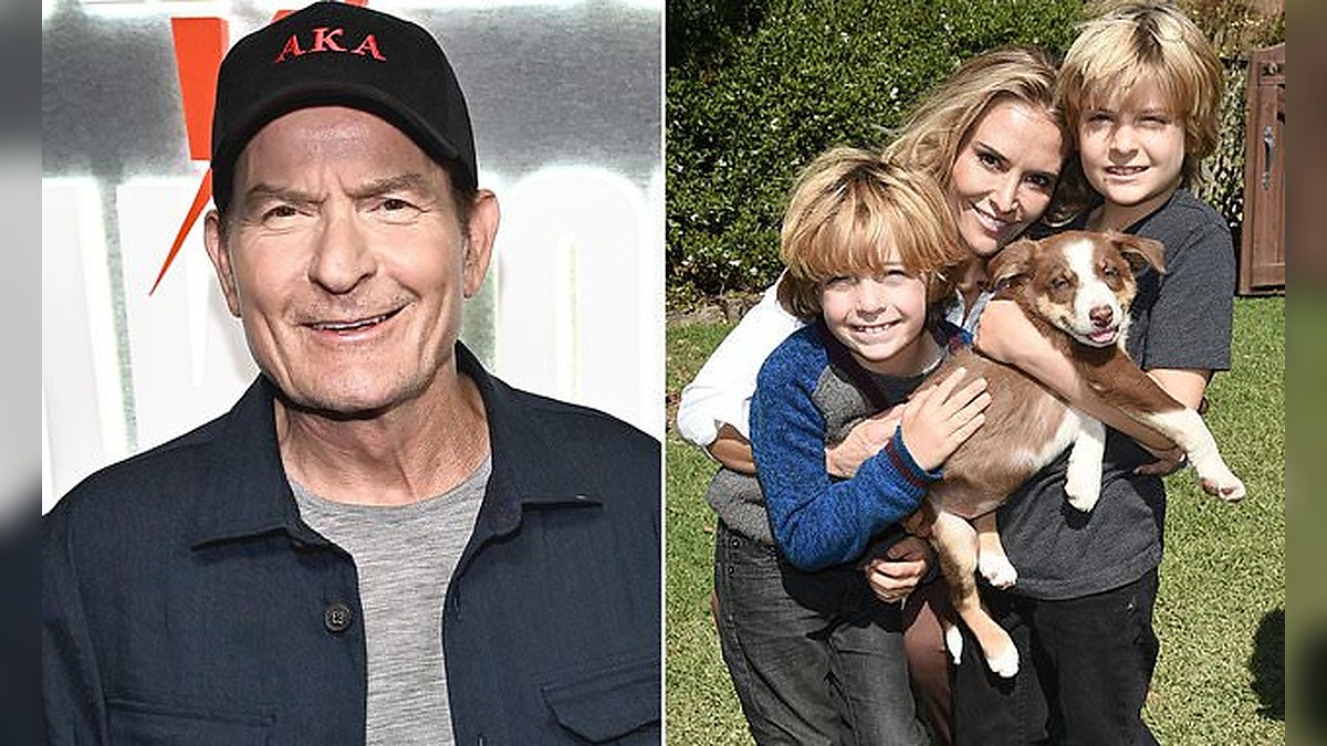 Charlie Sheen and Brooke Mueller