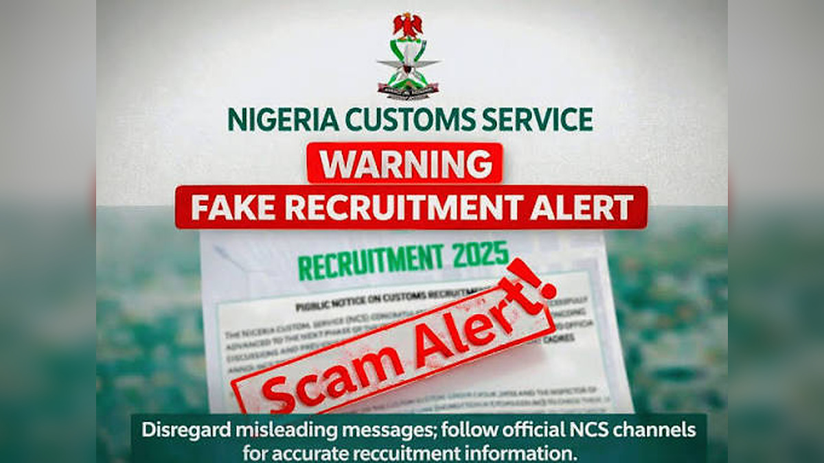 Don’t Apply Yet! Nigeria Customs Exposes Fake Recruitment Notice Targeting Desperate Job Seekers