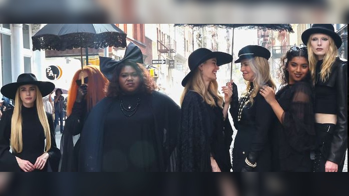 Emma Roberts, Sarah Paulson Among Cast Spotted on Set of ‘American Horror Story’ Season 13