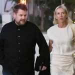 James Corden and Julia Carey
