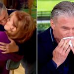 Joy Behar and Anson Mount