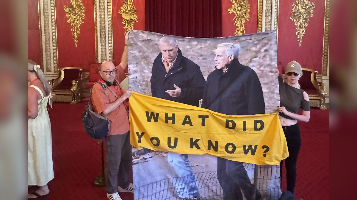 Prince Andrew and Jeffrey Epstein Banner