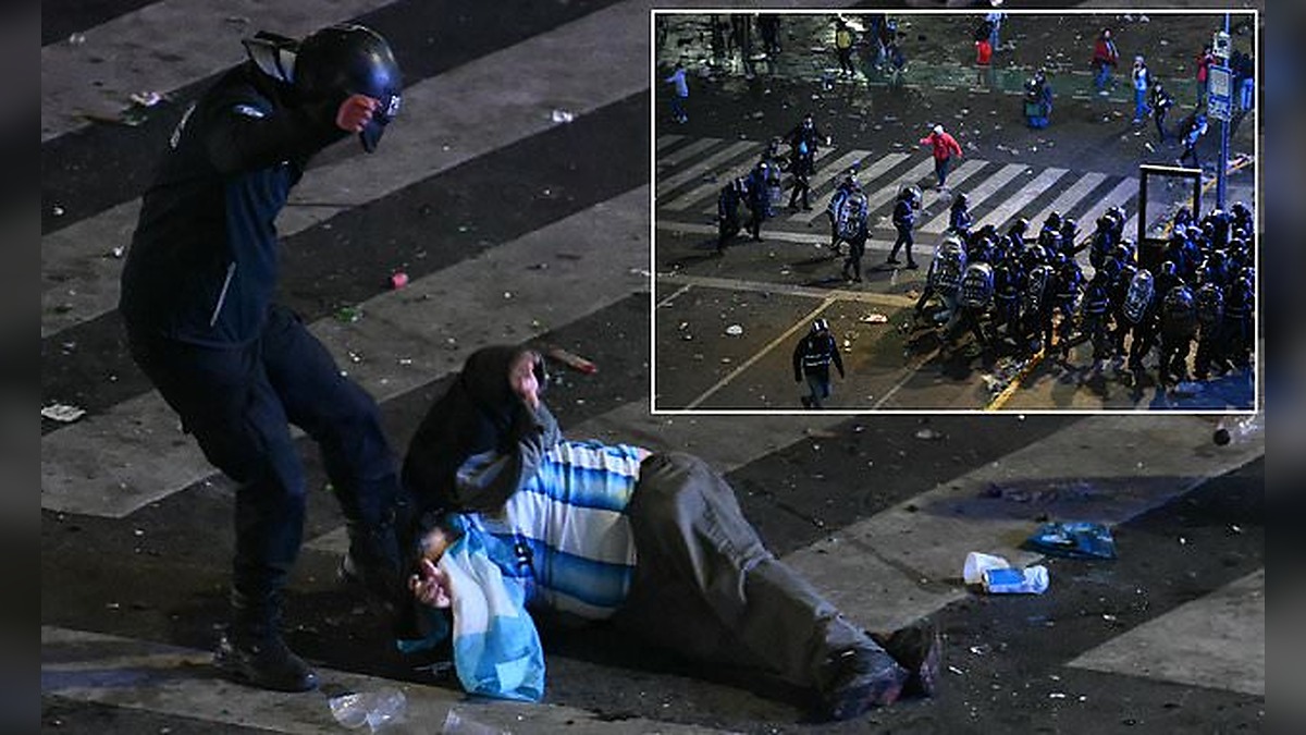 Rioting Argentina fans