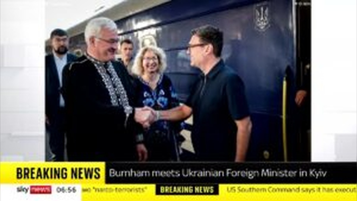 Andy Burnham Sends Defiant Message to Moscow From Kyiv as UK Clears Missile Technology Sharing With Ukraine