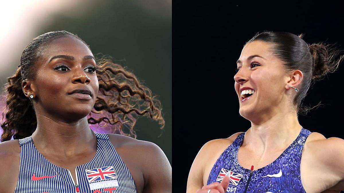Dina Asher-Smith and Amy Hunt