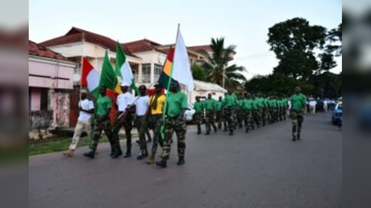 ECOWAS Forces Take to the Streets of Bissau for 5km March as ESSMGB Commander Demands Greater Military Fitness