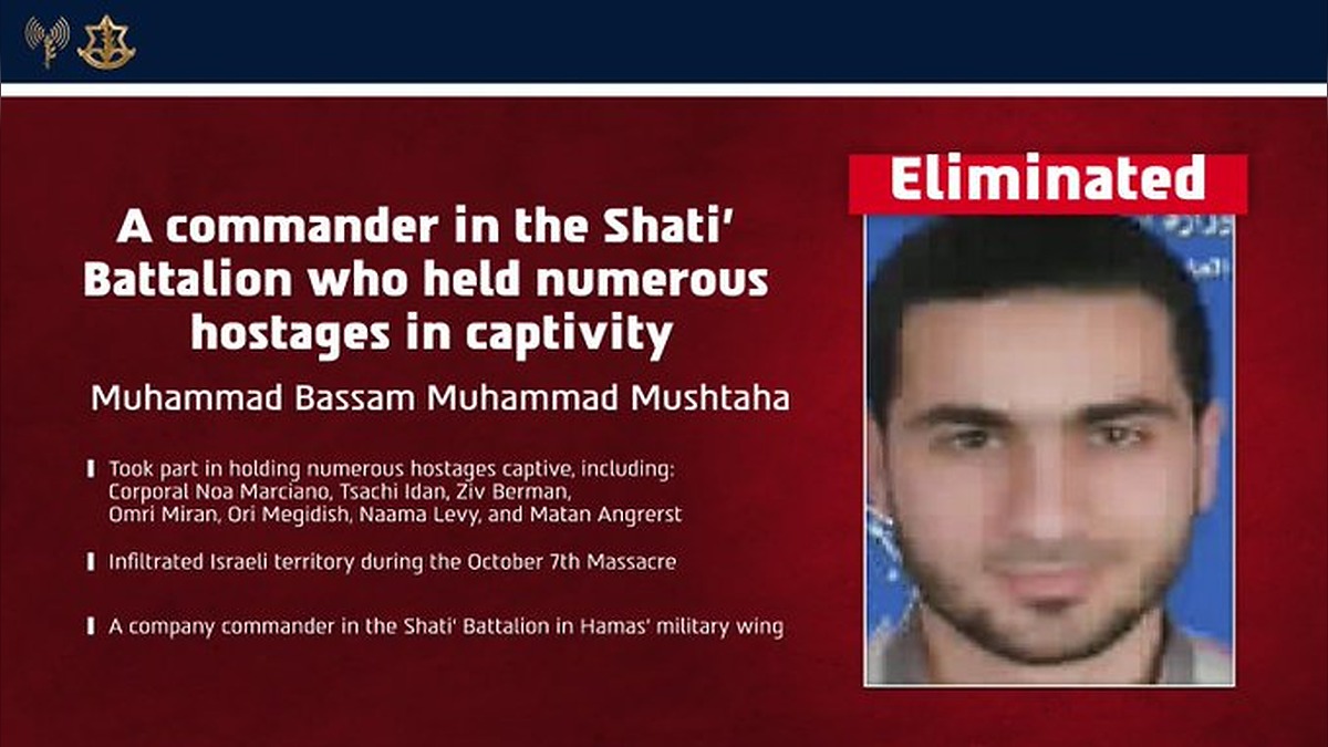 Hamas Commander Accused of Hostage Role Eliminated, IDF Says