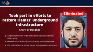 Hamas Infrastructure Efforts Suffer Blow as Israel Announces Killing of Company Commander