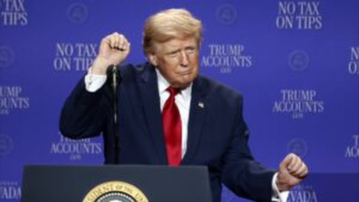 Trump Unveils Strangely Fuller Hairstyle in Las Vegas as Internet Erupts With Brutal Memes and Bizarre Theories