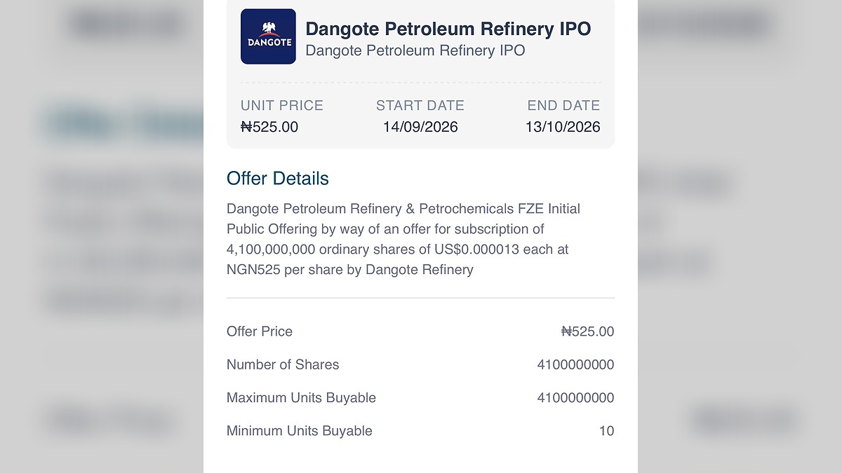 Dangote’s $49 Billion Refinery IPO Sparks Investor Rush as Critics Question ‘For the People’ Claim