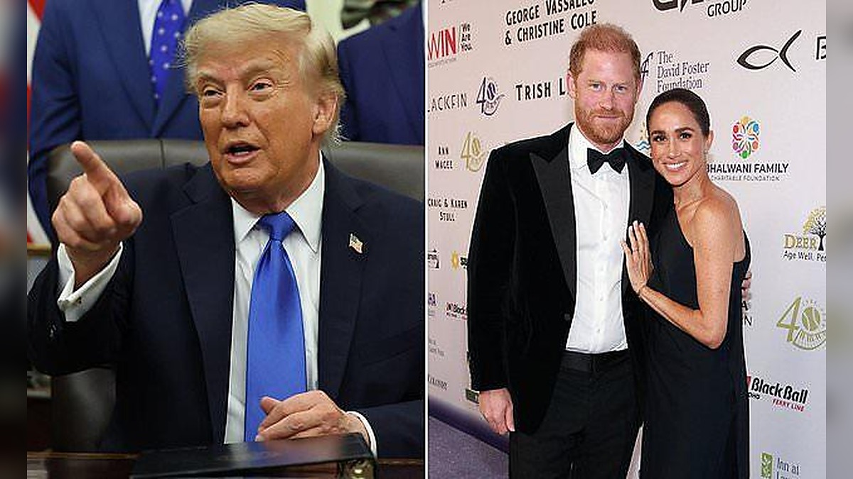 Donald Trump, Prince Harry and Meghan Markle