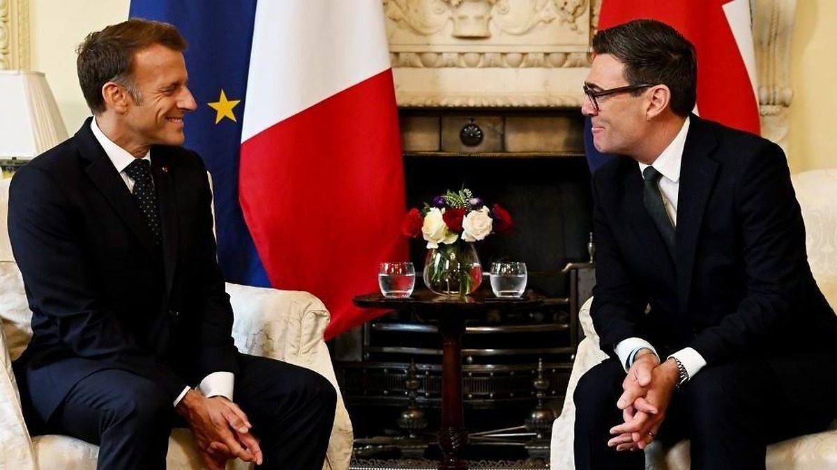 Emmanuel Macron Meets Andy Burnham