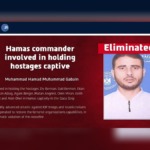 Israel Eliminates Hamas Commander Accused of Holding Nine Hostages as IDF Targets Military Wing Operatives