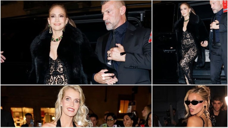 Jennifer Lopez Flashes Lingerie in See-Through Lace as She Leads Daring Looks at Dolce & Gabbana Afterparty