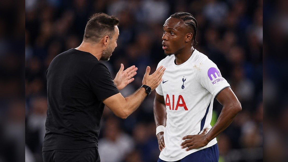 Mathys Tel Responds to De Zerbi During Tense On-Pitch Coaching Moment as Tottenham Crisis Deepens