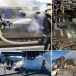 Russian Drone Strike Burns Train Near Poland as Ukraine Reports Massive Week-Long Aerial Assault