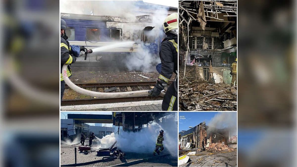 Russian Drone Strike Burns Train Near Poland as Ukraine Reports Massive Week-Long Aerial Assault
