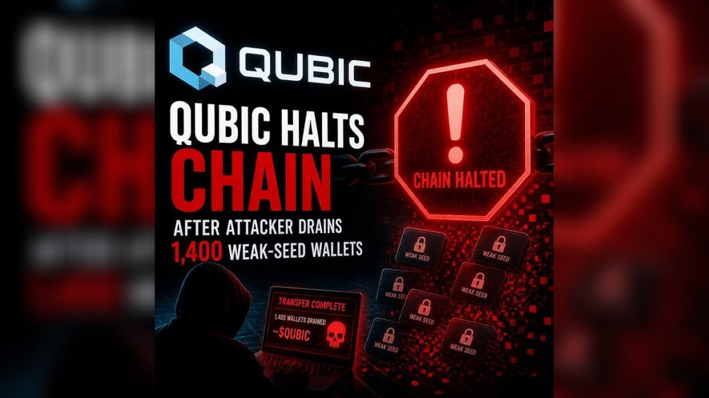 $1.4 Million Cryptocurrency Loss Forces Qubic Network Shutdown as Wallet Security Flaw Exposed