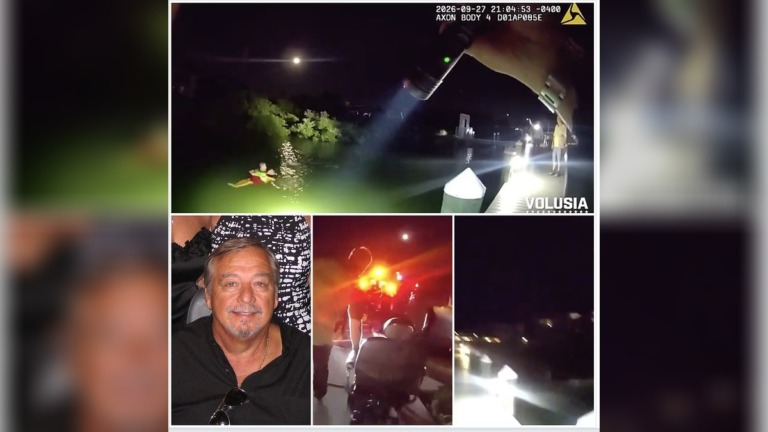 Florida Deputy Removes Gun Belt and Dives Into Shark-Infested Marina to Rescue 72-Year-Old Grandfather