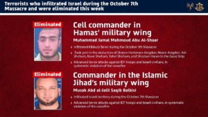 Israel Eliminates Hamas and Islamic Jihad Commanders Accused of Infiltrating Israel During October 7 Attack