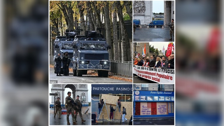 Macron Faces Growing Unrest as France Restricts Protests and Deploys Thousands of Officers