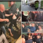 Manchester United Fans Caught on Camera in Brutal Bar Fight as Three Are Rushed to Hospital