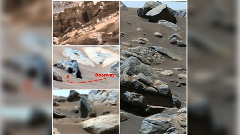 NASA Mars Image Fuels Alien Civilization Debate as Researcher Points to Possible ‘Portal’