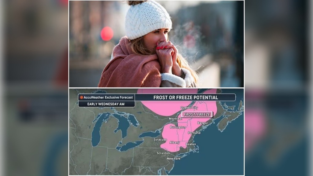 Northeast Temperatures Set to Plunge as Frost and Freeze Advisories Spread Across 9 States