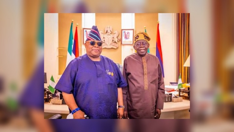 Osun Governor Adeleke Throws Weight Behind Tinubu’s Second Term Despite Winning Re-election on Accord Party Ticket