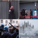 Priest Gives Masked Teen the Finger After Sheltering Passersby From Milan Protest Chaos
