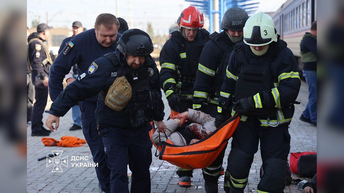 Russian Drone Attack on Dnipro Train Platform Kills 13, Sparks Fresh Sanctions Call