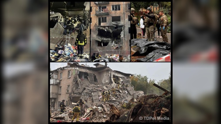 Russian Glide Bombs Kill 12 Including Three Children in Zaporizhzhia as Overnight Attacks Strike 13 Ukrainian Regions