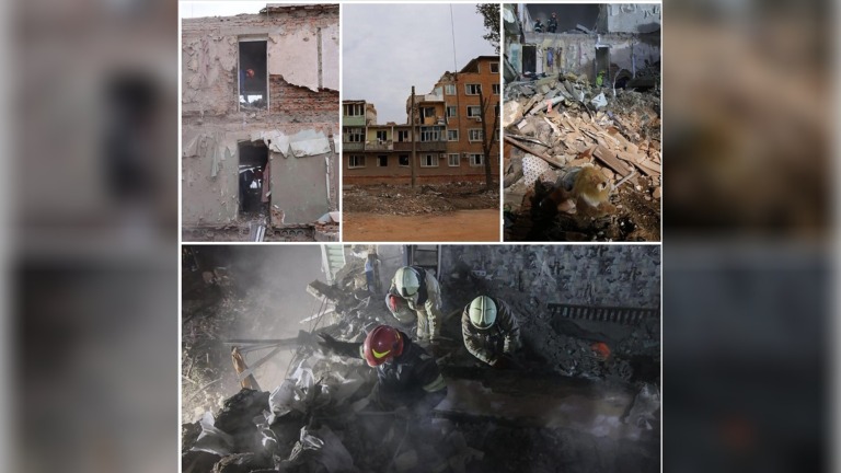 Russian Strikes Kill Dozens Across Ukraine as Zelenskyy Reports 22 Deaths in Pryluky, 12 in Kramatorsk and Two in Kyiv