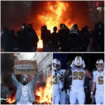 Saints and Steelers Set for Paris Clash as Burning Buildings and Street Violence Rock France
