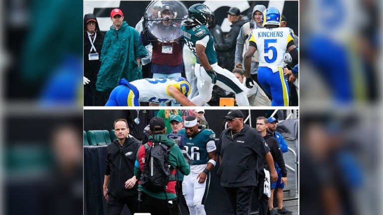 Saquon Barkley Suffers Early Injury Blow as Eagles Star Limped Off Against Super Bowl-Favorite Rams