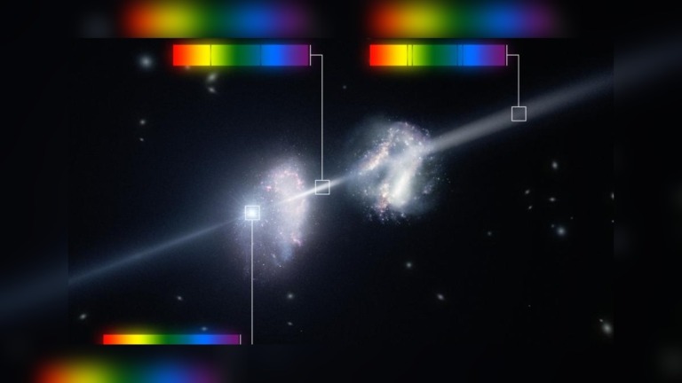 Two Giant Black Holes Separated by Just 570 Light-Years Could Be Heading Towards a Merger