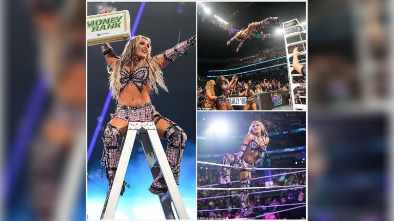 WWE Fans Question Ladder Match Safety After Tiffany Stratton Lands Headfirst in Dangerous Spot