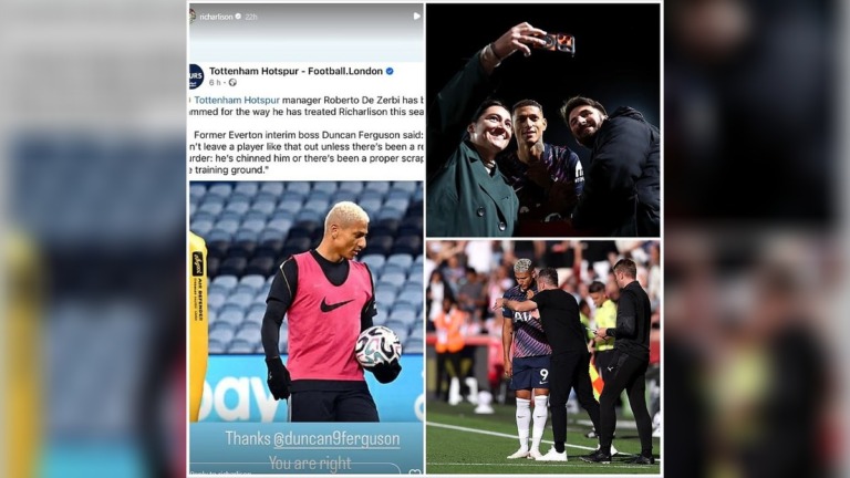 “You Are Right” Richarlison Breaks Silence on Tottenham Exile as De Zerbi Distances Himself From Row
